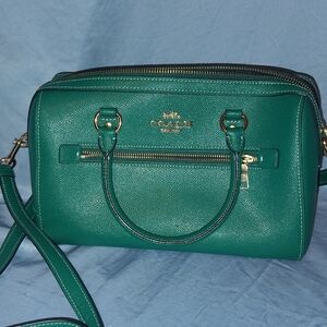 Coach Teal Leather Satchel